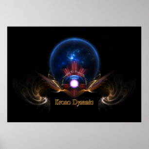 Krono Dynamic Fractal Art Poster