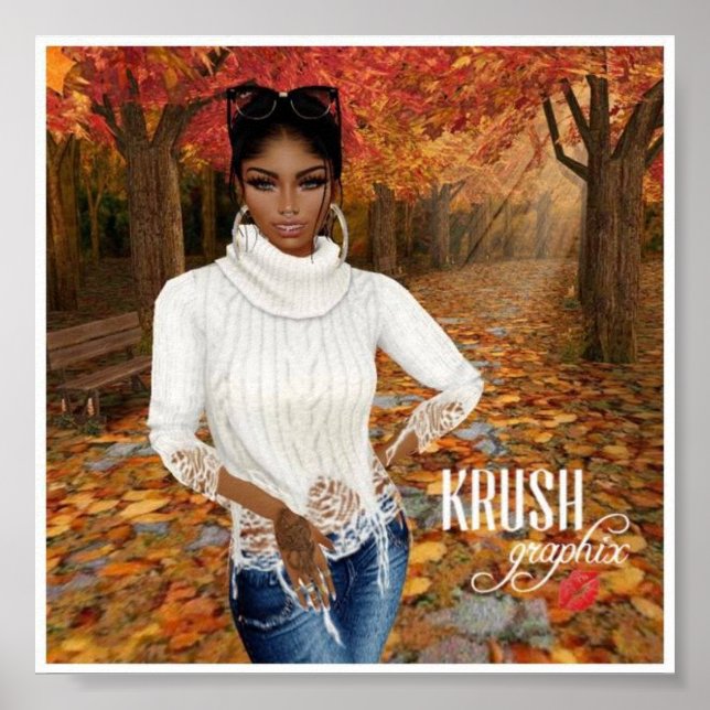 Krush Graphix por Ahsek Novel Hello Fall Poster 2 (Frente)