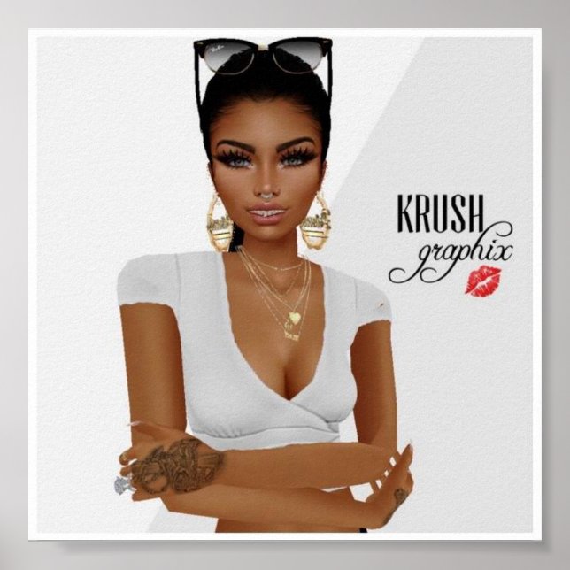 krush Graphix por Ahsek Novel Poster 9 (Frente)