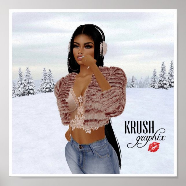 Krush Graphix por Ahsek Novel Snow Day Poster 3 (Frente)