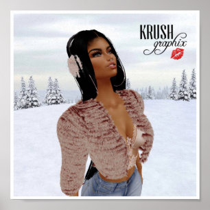 Krush Graphix por Ahsek Novel Snow Day Poster 4