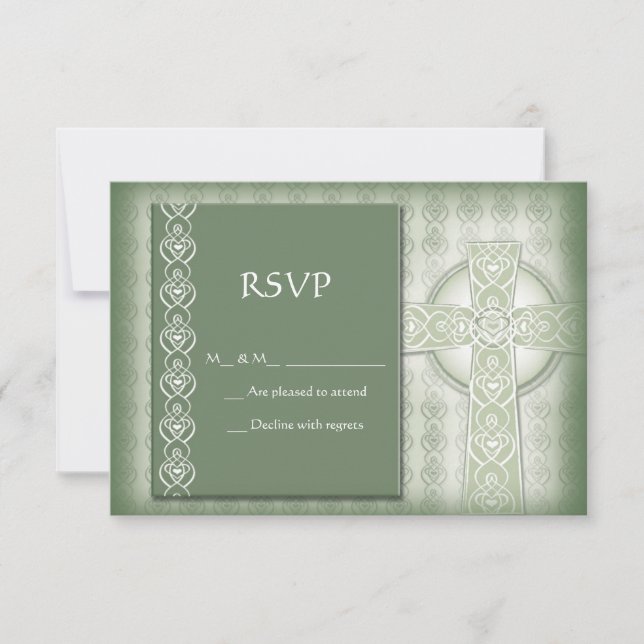 KRW Elegante Celtic Cross Irish RSVP (Frente)