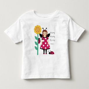 KRW Ladybug Fairy Sunflower Girls T-Shirt