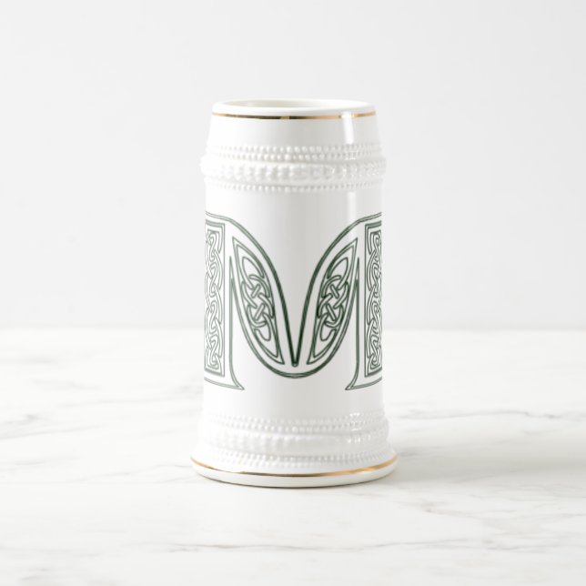 KRW - M - Caneca de cerveja Monogrammed celta (Centro)