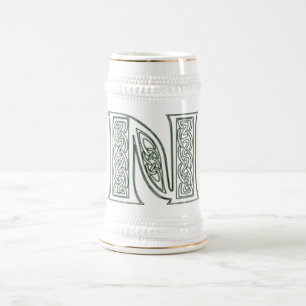 KRW - N - Caneca de cerveja Monogrammed celta