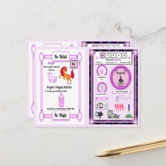 Krypto - Cartão de Jogo Unicorn Horn Krypton (Frente/Verso In Situ)
