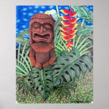 Ku Tiki Poster da selva de guerra do Havaí