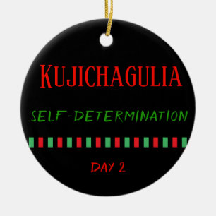 Kujichagulia - Kwanzaa Dia 2 Ornamento