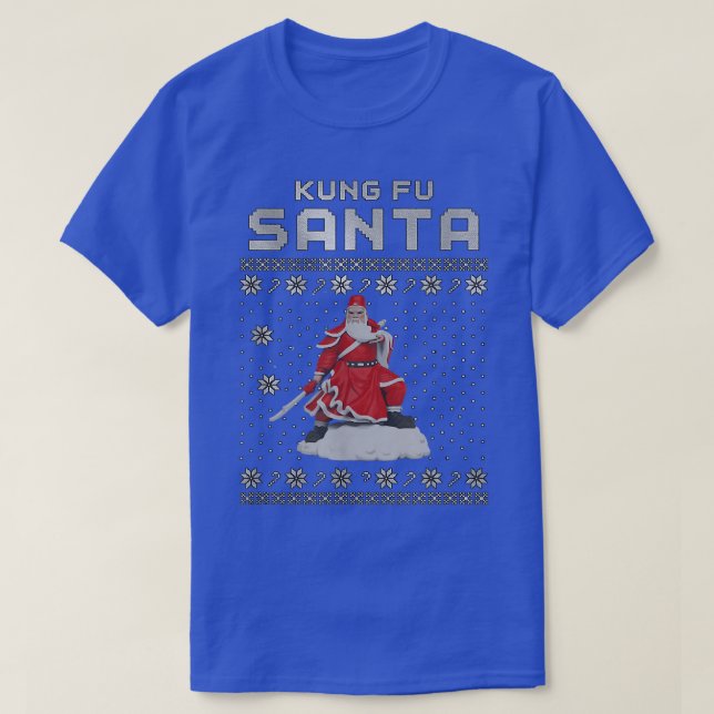 Kung Fu Santa Claus T-Shirt (Frente do Design)