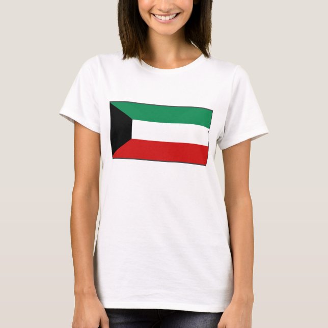 Kuwait Flag x Map T-Shirt (Frente)