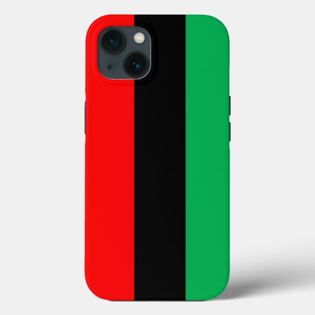 Kwanzaa Colors Red Black Green Stripes Padrão (Verso)