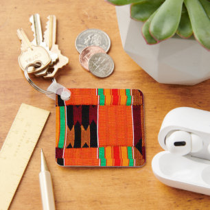 Kwanzaa Kenta Cloth Chaveiro