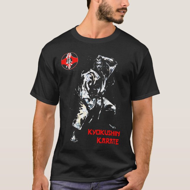 Kyokushin Karateka por Zanshin-Art Karate T-Shirt (Frente)