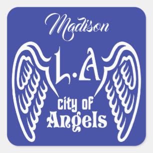 L.A. Nome personalizado das asas e adesivos colori