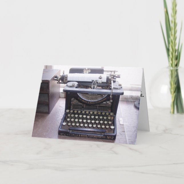 "L.C. Smith & Bros. Máquina de escrever" Cartão de (Frente)