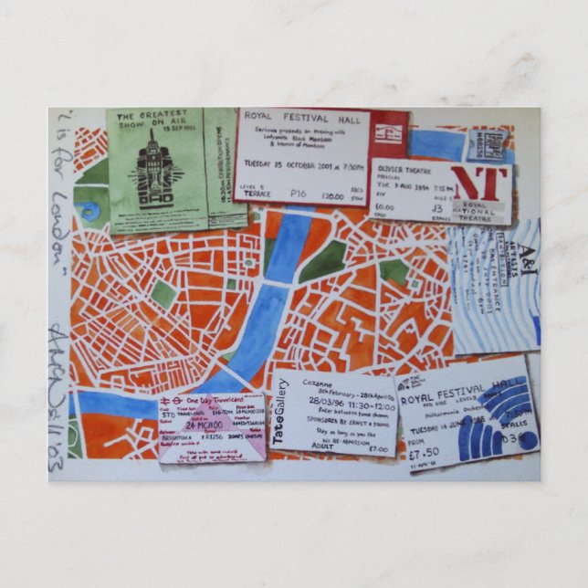 L é para cartão postal de Londres (Frente)