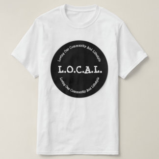 L.O.C.A.L. T-shirt clássico dos homens