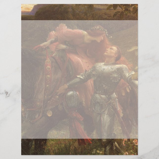 La Belle Dame sans Merci por Sir Frank Dicksee (Frente)