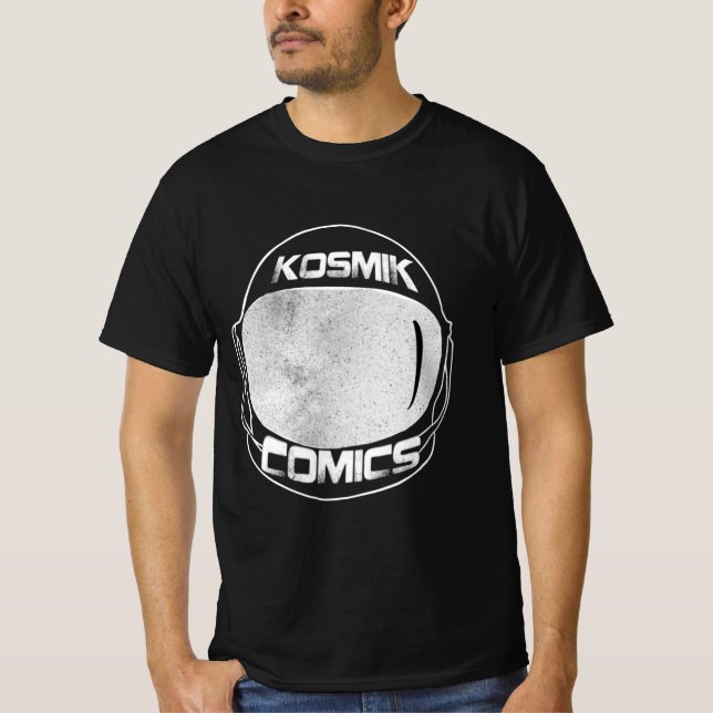 La camiseta oscura de Kosmik Cómics  (Frente)