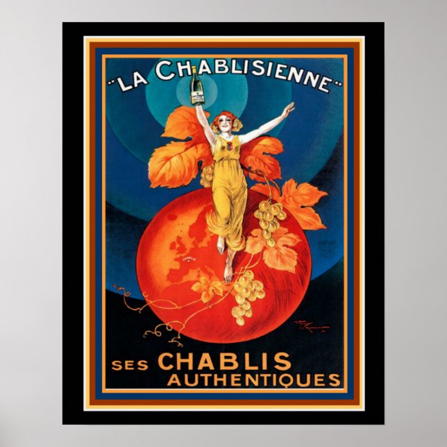 La Chablisienne Art Deco Poster 16 x 20 (Frente)