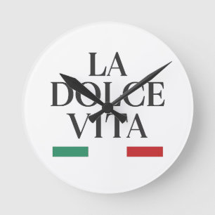 La Dolce Vita - Relógio de Parede Italiano