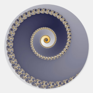 Lá em baixo - Adesivo Fractal