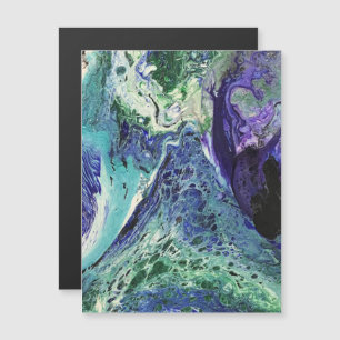 La Laguna nº 1 pintura em azul, verde, imã branc