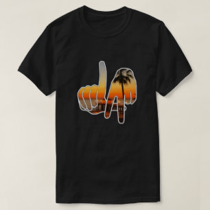 LA Los Angeles - Sinal de mão T-shirt