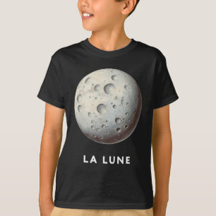 La Lune / Lua - Camisa T do Planeta Clássico