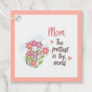 La mejor etiqueta de regalo de mamá - Día de la mã