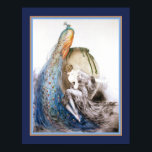 "La Paon" Louis Icart Art Impressão<br><div class="desc">Colorida,  Art Deco,  impressão La Paon (O Pavão) de Louis Icart cerca de 1925. 11x14 mostrado aqui. Disponível em outros tamanhos.</div>