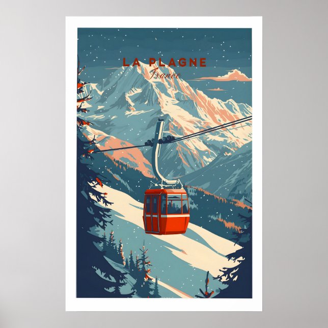 La Plagne Ski - Impressão de Arte de Parede 1 (Frente)