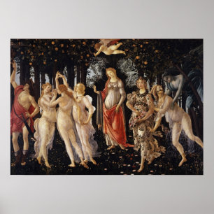 La Primavera por Botticelli - poster de formato A2