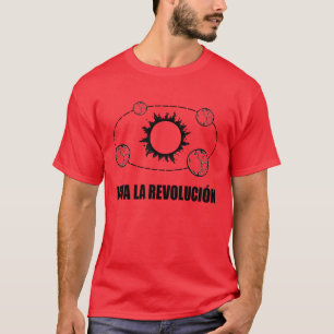 La Revolucion Sun de Viva e t-shirt da terra