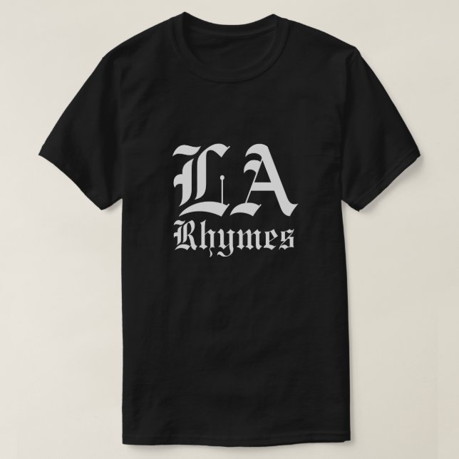 LA Rhymes T-Shirt (Frente do Design)