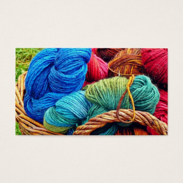 Lã tingida para tricô (Frente)