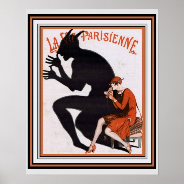 La Vie Parisienne, Art Deco, 16 x 20 Poster (Frente)