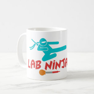 LAB NINJA - CANECA DE CAFÉ CIENTISTA DE LABORATÓRI
