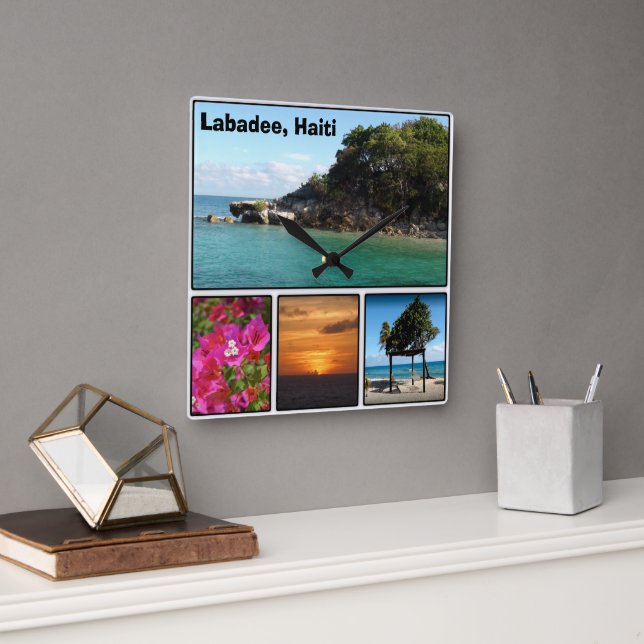 Labadee, relógio de parede na praça do Haiti (Escritório)