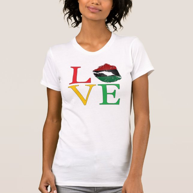 Lábios Afrocentricos T-Shirt (Frente)