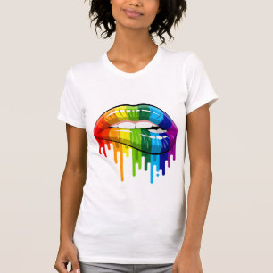 Lábios arco-íris T-Shirt