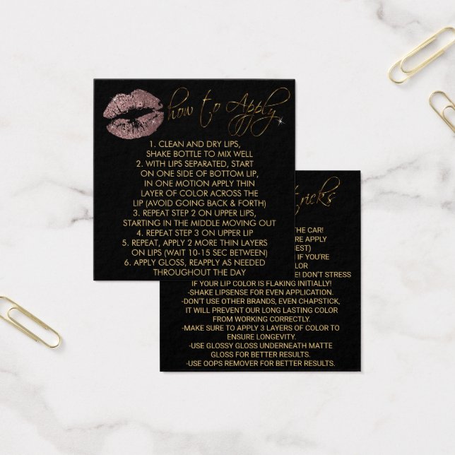 Lábios com folga de Rosa Dusty 2 - Como aplicar (Escritótio)