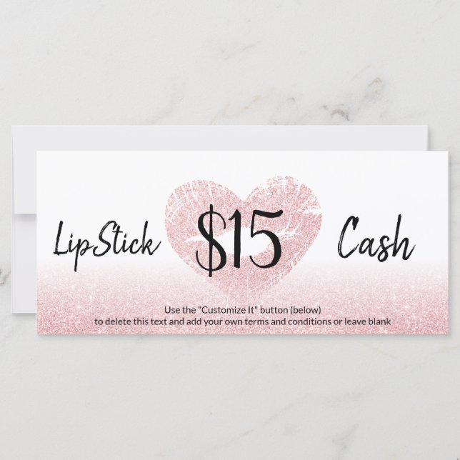 Lábios De Coração Cor-de-Rosa Brilhantes Maquietam (Frente)