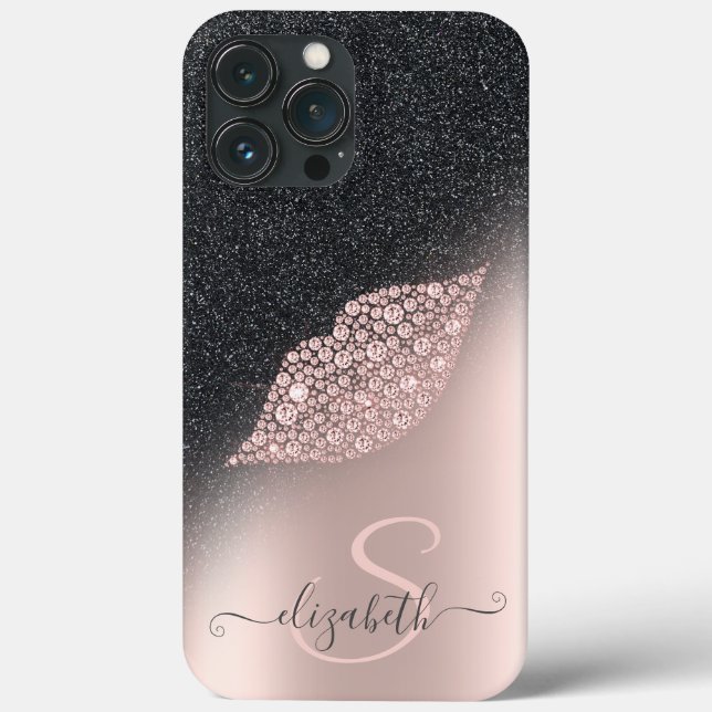 Lábios de Diamantes Brilho Ombre Dourado Rosa (Verso)