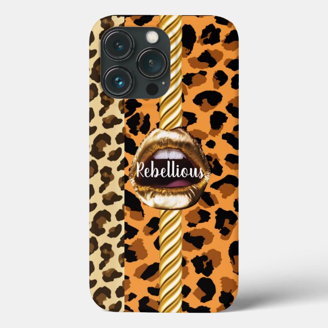 Lábios Dourados De Chic Personalizados Selvagens D (Verso)