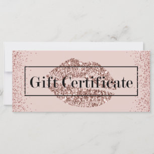 Lábios Dourados rosa Blush Pink Salon Gift Certifi