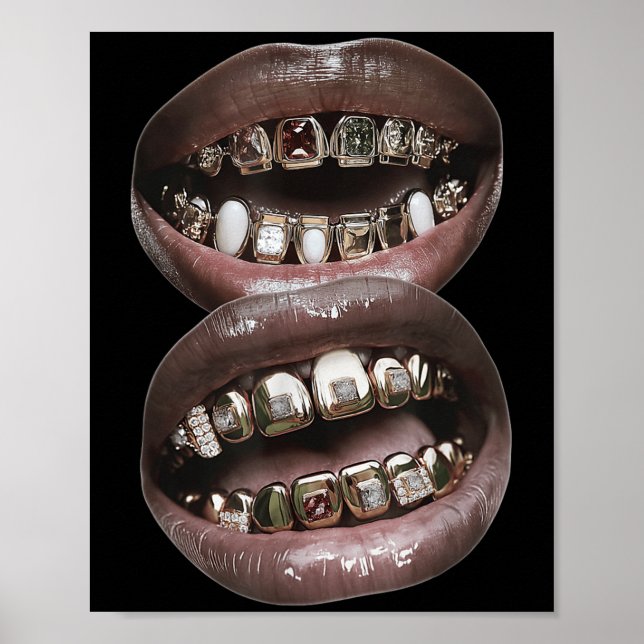 Lábios Gráfico Y2k 2000s Impressões femininos Sumo (Frente)