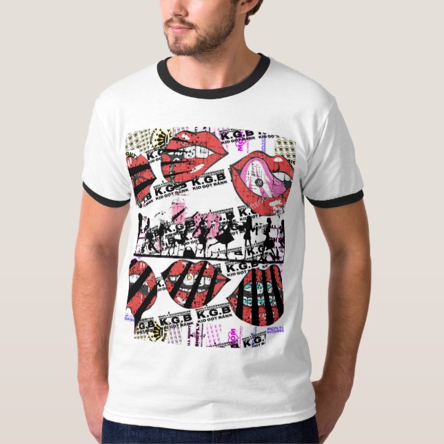 Lábios KGB T-Shirt (Frente)