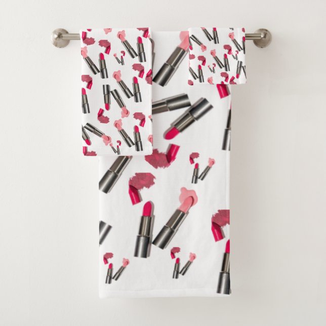 Lábios Lipstick Bandas Toalhas (Insitu)
