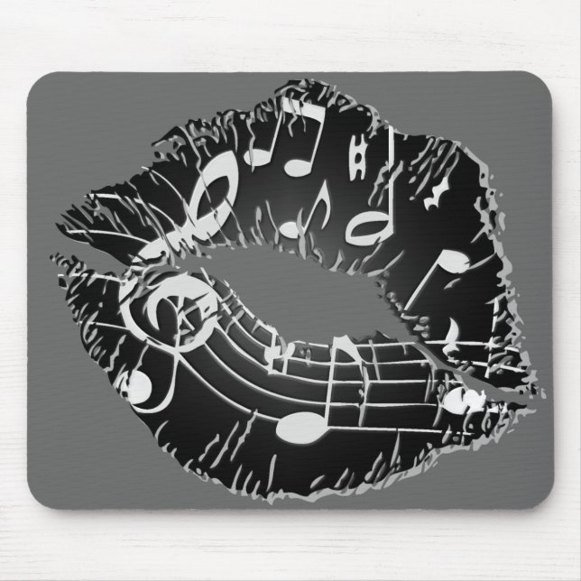 Lábios Mousepad da música (Frente)